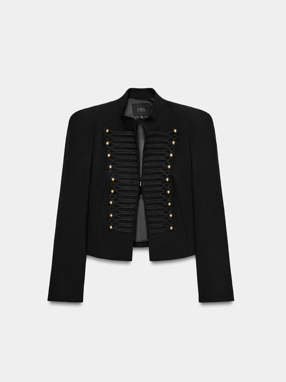 NWT ZARA FITTED BLAZER WITH SHOULDER PADS SIZE XS